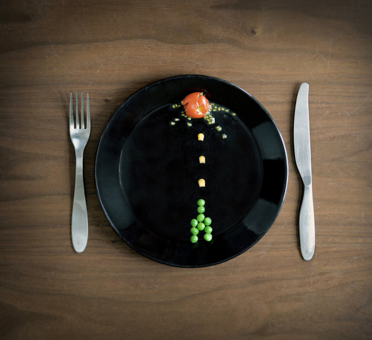 Space Invaders on a plate